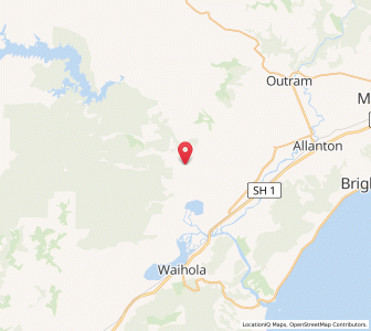 Map of Waipori, Otago