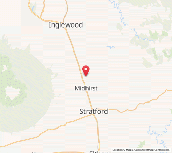 Map of Waipuku, Taranaki