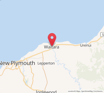 Map of Waitara, Taranaki