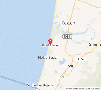 Map of Waitarere, Manawatu-Wanganui