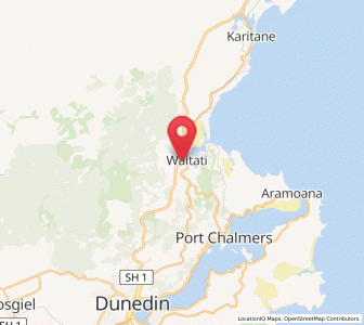 Map of Waitati, Otago