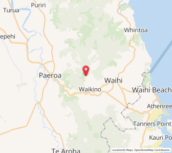 Map of Waitekauri, Waikato