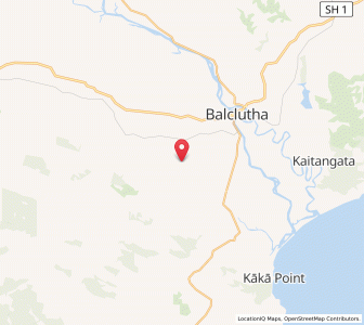 Map of Waitepeka, Otago