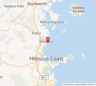 Map of Waiwera, Auckland
