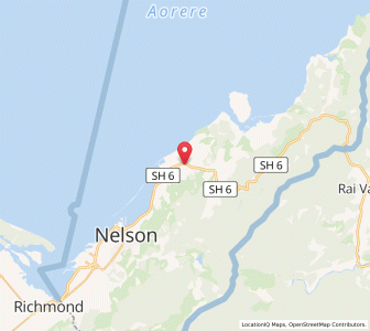 Map of Wakapuaka, Nelson