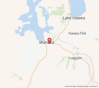 Map of Wanaka, Otago
