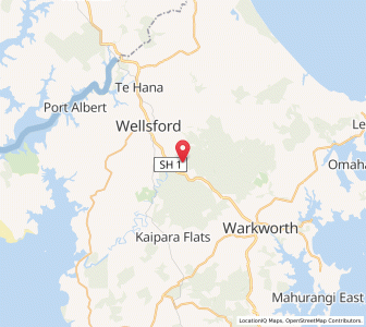 Map of Wayby, Auckland