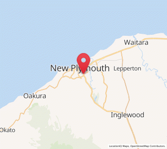 Map of Welbourn, Taranaki