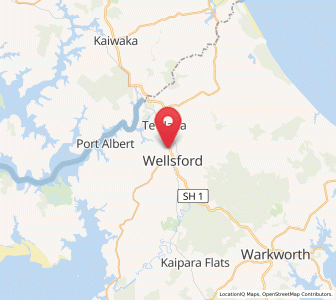Map of Wellsford, Auckland