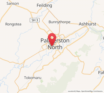 Map of West End, Manawatu-Wanganui