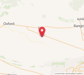 Map of West Eyreton, Canterbury