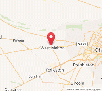 Map of West Melton, Canterbury