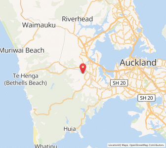 Map of Western Heights, Auckland