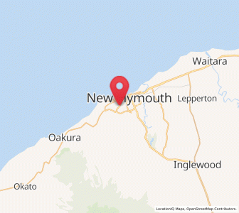 Map of Westown, Taranaki