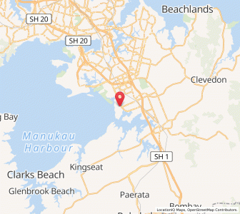 Map of Weymouth, Auckland
