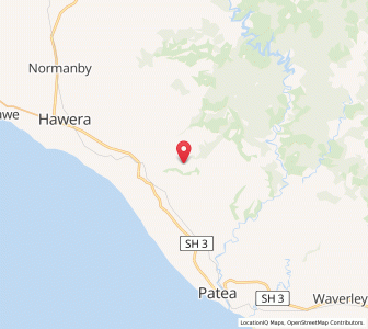 Map of Whakamara, Taranaki