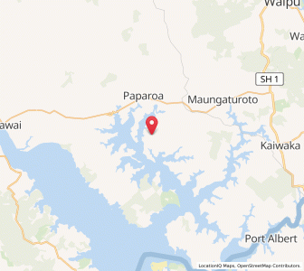 Map of Whakapirau, Northland