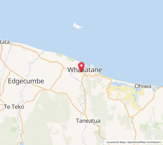 Map of Whakatane, Bay of Plenty