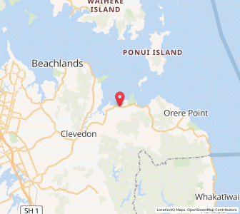 Map of Whakatiri, Auckland