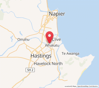 Map of Whakatu, Hawke's Bay