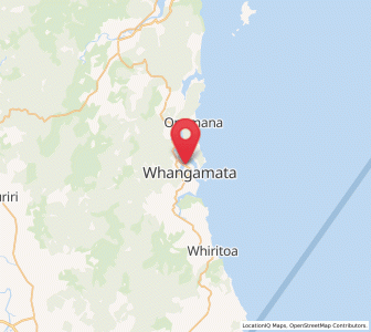 Map of Whangamata, Waikato