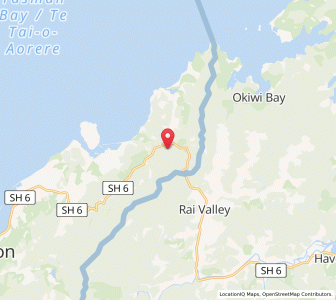Map of Whangamoa, Marlborough