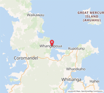 Map of Whangapoua, Waikato