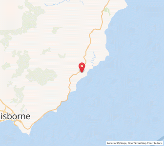 Map of Whangara, Gisborne