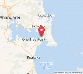 Map of Whangarei Heads, Northland