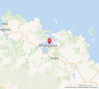 Map of Whangaroa, Northland