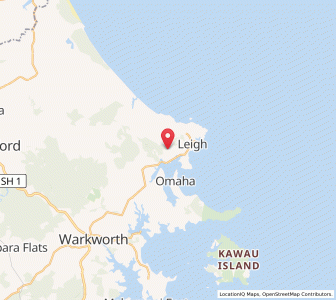 Map of Whangateau, Auckland