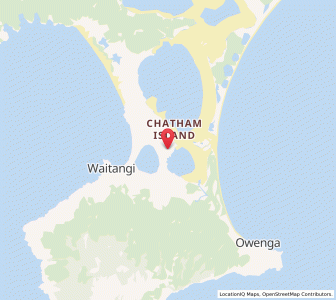 Map of Whareama, Chatham Islands