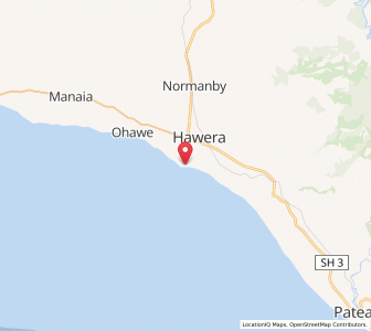 Map of Whareroa, Taranaki