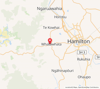 Map of Whatawhata, Waikato