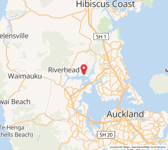 Map of Whenuapai, Auckland