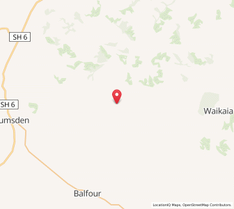 Map of Whenuatonga, Southland