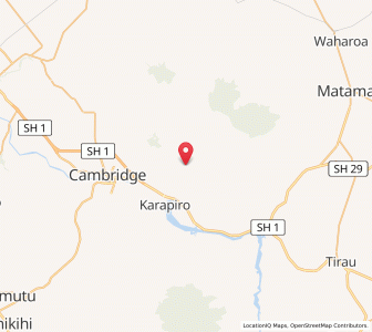 Map of Whitehall, Waikato