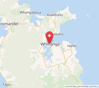 Map of Whitianga, Waikato