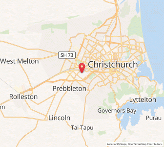 Map of Wigram, Canterbury