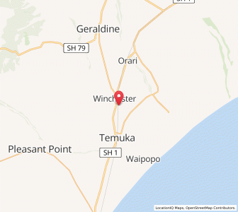 Map of Winchester, Canterbury
