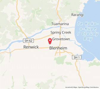 Map of Woodbourne, Marlborough