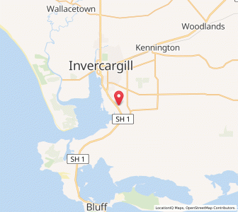 Map of Woodend, Southland