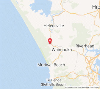 Map of Woodhill, Auckland