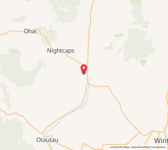 Map of Wreys Bush, Southland