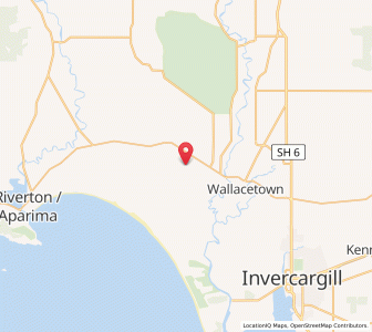 Map of Wrights Bush, Southland