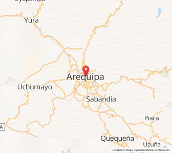 Map of Arequipa, Arequipa