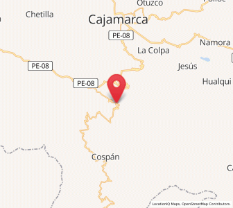Map of Asunción, Cajamarca