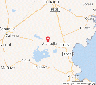 Map of Atuncolla, Puno
