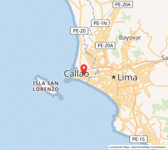 Map of Callao, Callao