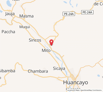 Map of Concepción, Junin